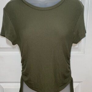 Olive Green Women's Top American Eagle large
